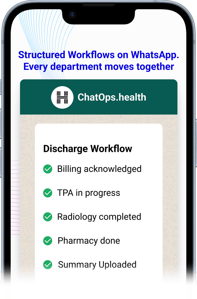ChatOps.health Hospital Coordination Dashboard Preview