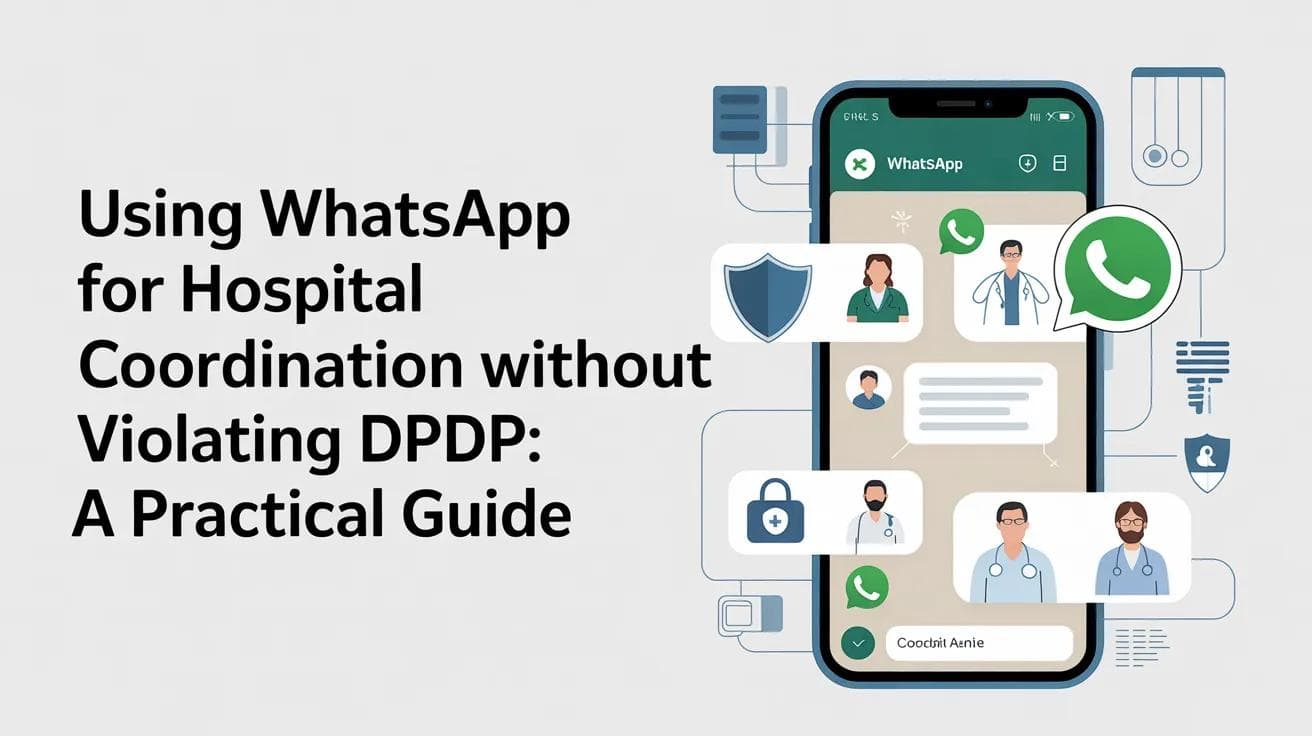 Using WhatsApp for Hospital Coordination Without Violating DPDP: A Practical Guide